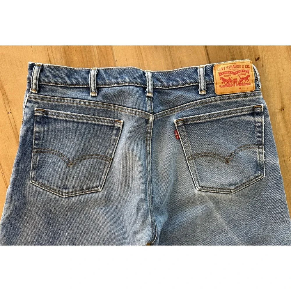 Levi's 517 Slim Bootcut Denim Blue Jeans Cotton Blend Men's 38x29 Farm Worn